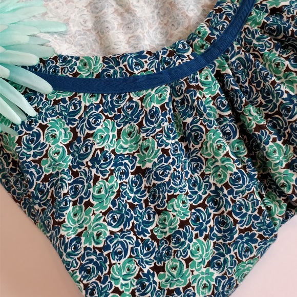 Merona cozy cotton floral top size large - Picture 7 of 7